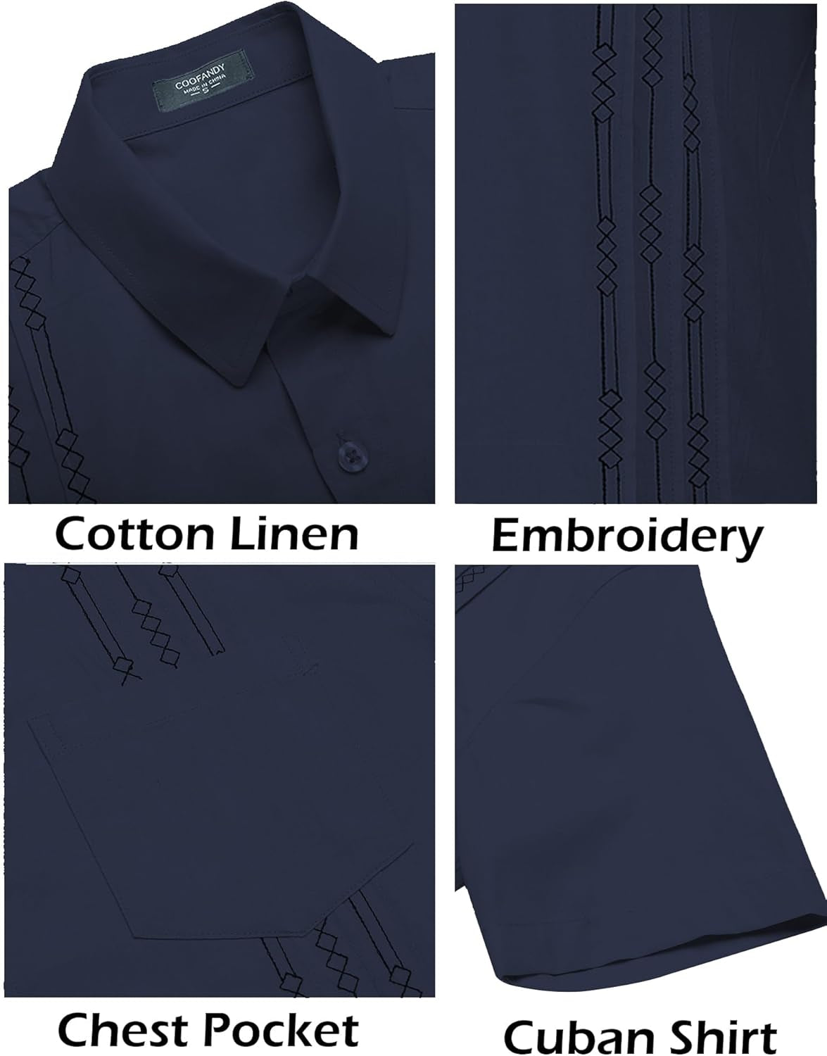 Elevate Your Summer Style with Our Men's Linen Cuban Short Sleeve Beach Shirt in Vibrant Blue