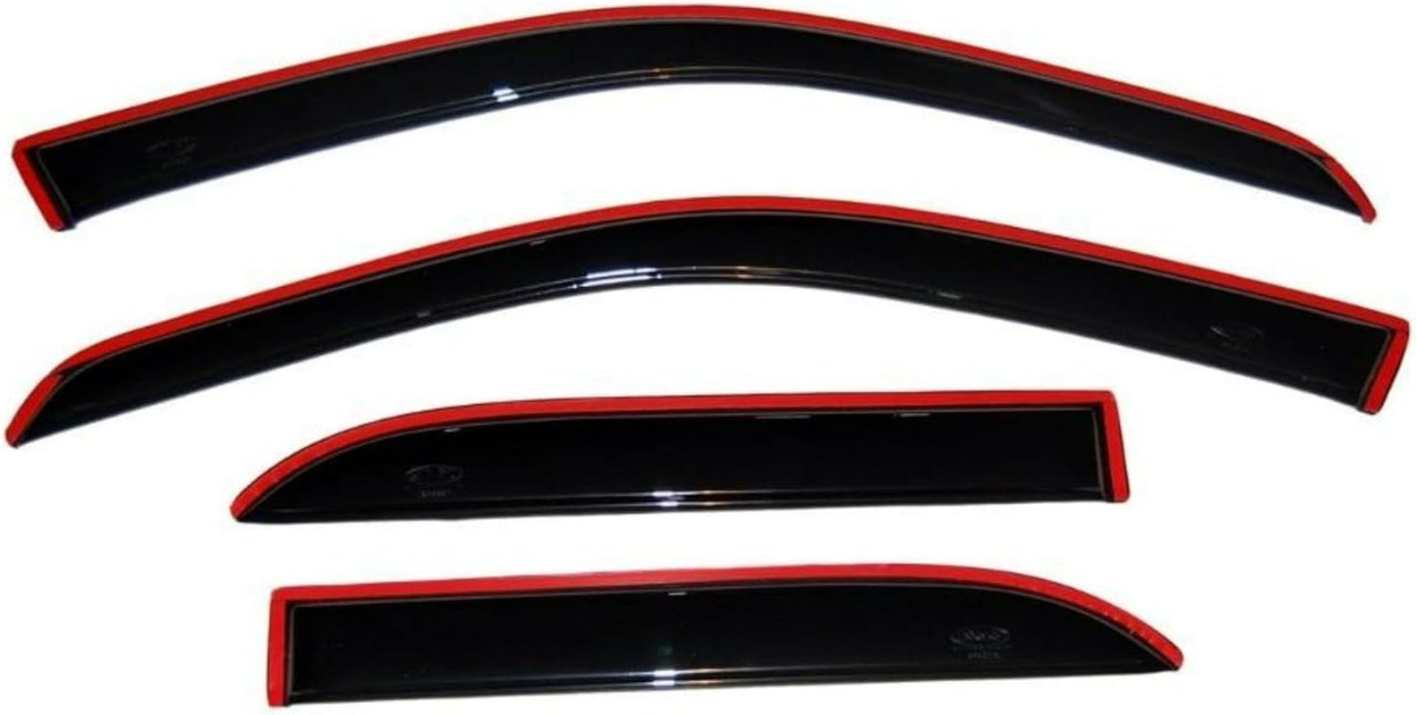 [AVS] In-Channel Rain Guards for 1999 - 2007 Mazda B3000; 1999 - 2009 Mazda B4000 Extended Cab; 1999 - 2011 Ford Ranger, SUPERCAB ONLY | Window Vent Visors, 2 Pcs. - Smoke | 192083