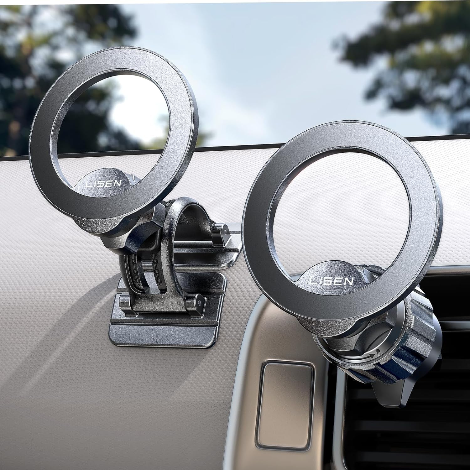 for Magsafe Car Mount Magnetic Car Phone Holder [95% Increase Magnetism] for Iphone 17 Your Car Accessories for Men Truck 360 Vent Phone Mount for Garmin GPS Fit Iphone 17 Pro Max Air 16 15